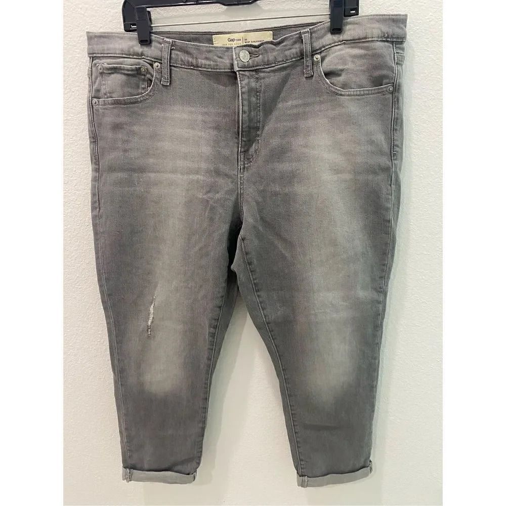 Gap Best Girlfriend Size 33 Gray Jeans